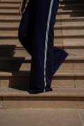 Nukus Pantalon Nikki Tape Blauw dames