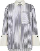 Co'couture Blouse Samson Stripe Blauw dames