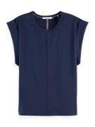 Scotch & Soda T-shirt Fitted Blauw dames