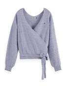 Scotch & Soda Vest Fuzzy Wrap Paars dames