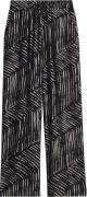 Opus Pantalon Marou Palm Leaves Zwart dames