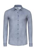 Desoto Overhemd Casual Kent Strijkvrij Grijs heren