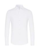 Desoto Overhemd Kent Slimfit Strijkvrij Wit heren