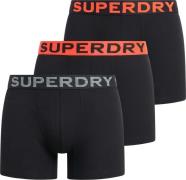 Superdry Boxer Triple-pack Zwart heren