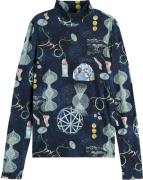 Scotch & Soda Longsleeve Ikat Feather Zwart dames