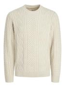 Jack & Jones Gebreide Kabeltrui Sean Grijs heren