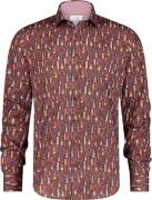 A Fish Named Fred Overhemd Paddies Bordeaux Rood heren