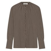 Nukus Blouse Sterre  Taupe dames