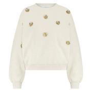 Nukus Pullover Beatriz Flower Beige dames