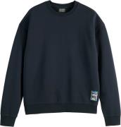 Scotch & Soda Front Back Artwork Sweatshirt Zwart heren