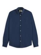 Scotch & Soda Overhemd Core Poplin Navy heren