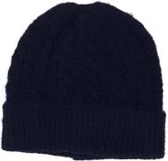 Zusss Gebreise muts met kabels Navy dames