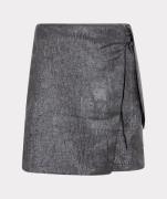 Esqualo Rok Bow Crinkle Metallic Antraciet dames