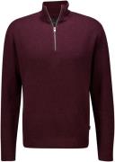 Jack & Jones Half-zip Trui Milano Bordeaux Rood heren