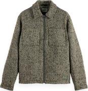 Scotch & Soda Overshirt Tweed  Groen dames