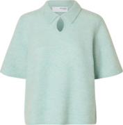 Selected Femme Polotrui Sia korte mouw  Blauw dames