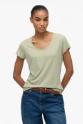 Superdry T-shirt Studio Scoop Groen dames
