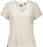 Superdry T-shirt Slub Beige dames