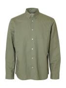 Selected Homme Overhemd  Linnen  Groen heren