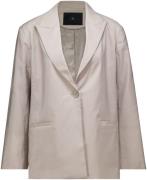 With Black Blazer Marleen Tailored Grijs dames