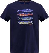A Fish Named Fred T-Shirt Navy heren
