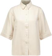 Object Top Frame Denim Beige dames