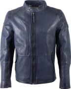 Mauritius Leren Jas Baydo Blauw heren