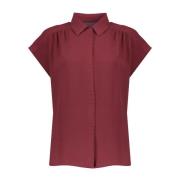 Geisha Blouse crinckle Rood dames