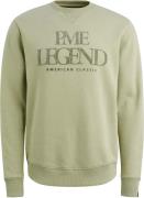 Pme Legend Sweater Artwork ronde hals Groen heren