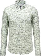 Desoto Overhemd Casual Kent Wit heren