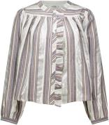 Summum Blouse Silver stripe Zilver dames