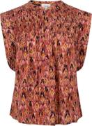Aaiko Top Sandra Ikat Bordeaux Rood dames