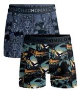 Muchachomalo Boxershorts 2-Pack Shorts Man Lion Blauw