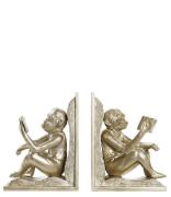 ITEM International Decoratieve objecten Bookend Set 2 Resin Monkey Zil...