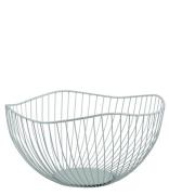 Present Time Decoratieve objecten Fruit basket Wave large iron Grijs