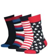 Tommy Hilfiger Sokken Kids Basic Stripe en Stars Only Sock 4-Pack Donk...
