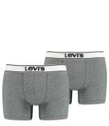 Levis Boxershorts Vintage Heather Boxer Brief 2P Zwart