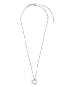 Silver Platinum Plated Necklace 34022ZI