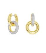 Dextera Hoop Earrings Asymmetrical Design Interlocking Loop