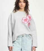 Sweater Floral Grey Melange