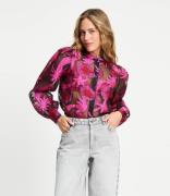 Blouse Splashing Fireworks Organza