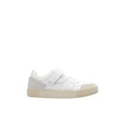 Witte en crème sneakers Ami Paris , White , Heren