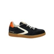 Blauwe Super Sneaker van Suede met Contrast Hiel Valsport 1920 , Blue ...