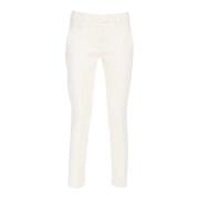 Perfecte Leren Broek Dondup , White , Dames