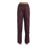 Straight Trousers Erika Cavallini , Purple , Dames