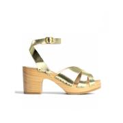 Hoge hiel sandalen Youyou , Yellow , Dames