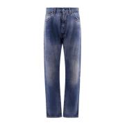 Blauwe Aw23 Straight Jeans voor vrouwen Maison Margiela , Blue , Dames