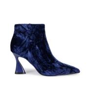 Blauwe Fluwelen Laarzen voor Glamoureuze Outfits Jeannot , Blue , Dame...