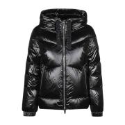 Zwarte Aliquippa Puffer Jas Woolrich , Black , Dames