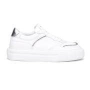Witte Leren Dames Sneakers Tosca Blu , White , Dames